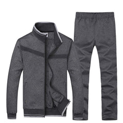 Casual Athletic Tracksuit with Contrast Trim Details