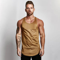 Men's Sleeveless Tank Top - Breathable Fitness Workout Vest