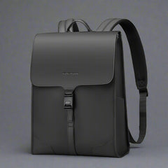 Stylish Laptop Backpack - Leather Look