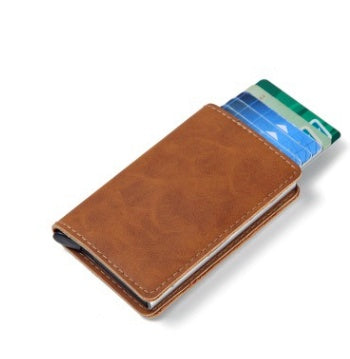 Compact Card Wallet - Classic Leather Wallet with Card Holder Design