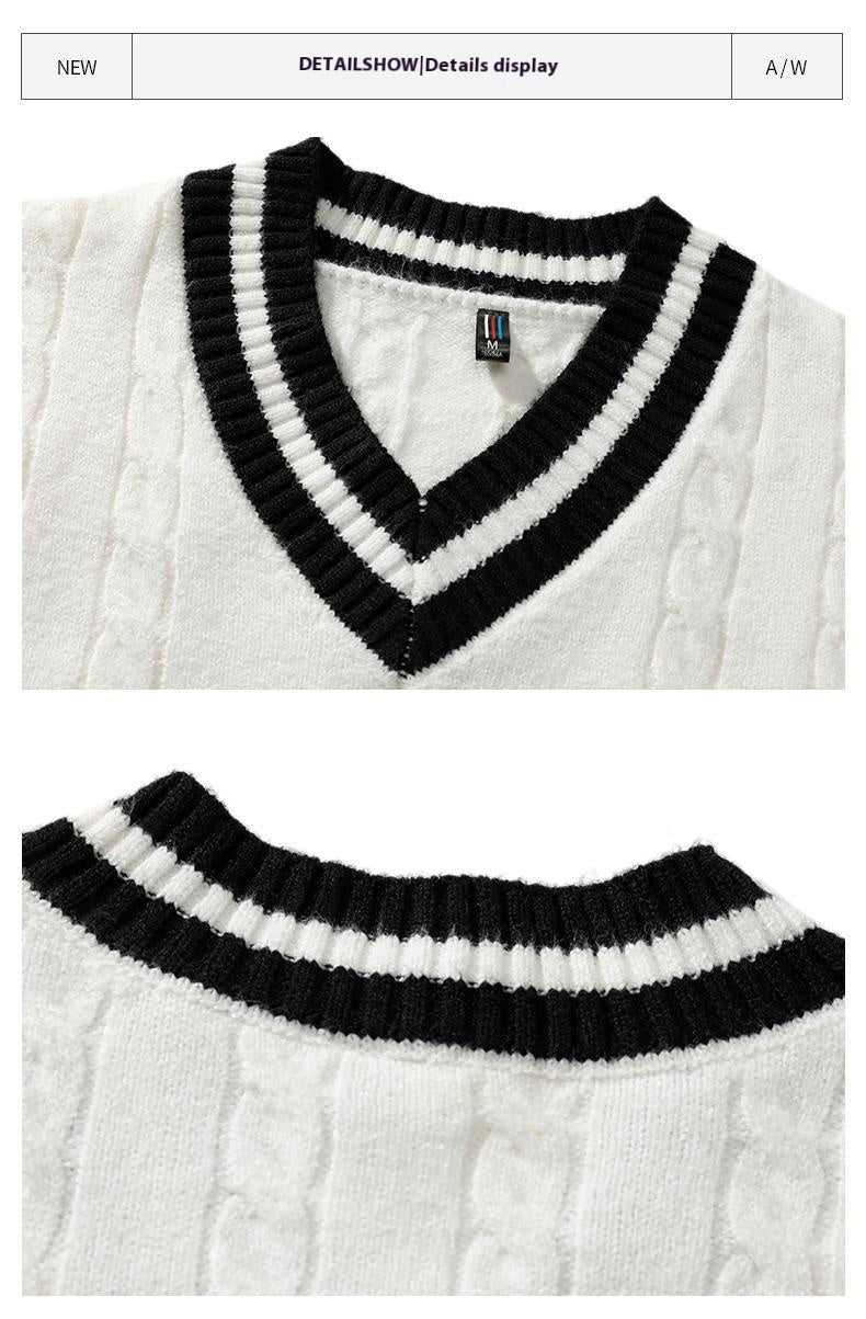 Collegiate Varsity Stripe Knit Sweater