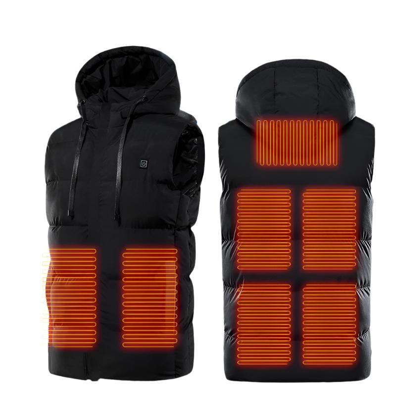 Heated Hooded Puffer Vest - Stay Warm All Winter Long