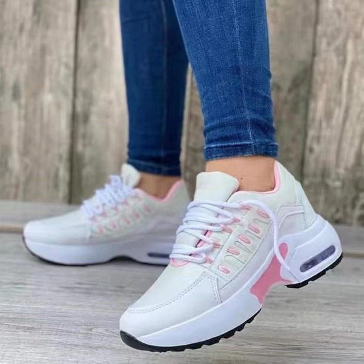 Women's Lightweight Mesh Lace-Up Athletic Sneakers