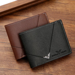 Minimalist Leather Wallet - Elegant & Emblem Design