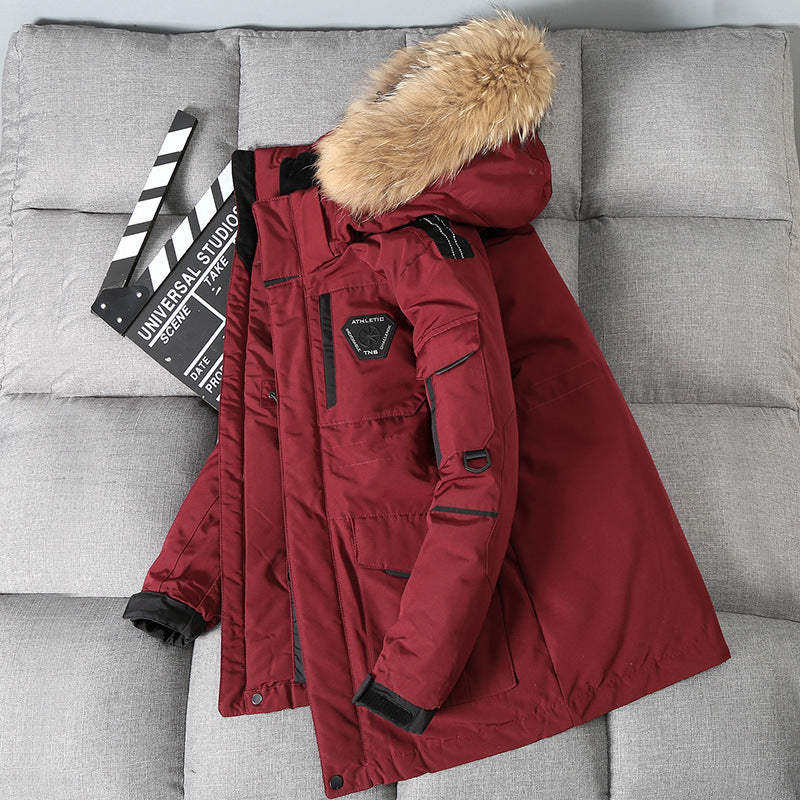 Men's Fur Hood Parka Jacket - Heavy Duty Winter Coat