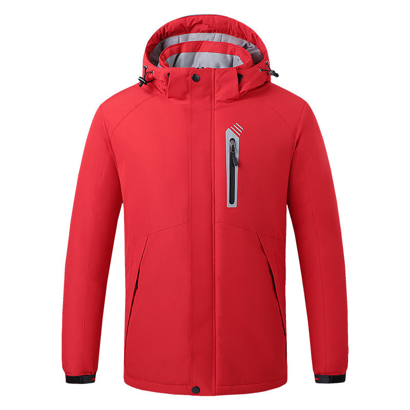 Men's Waterproof Winter Jacket - Stay Dry and Warm