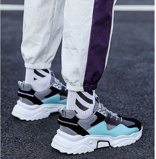 Chunky Contrast Sneakers: Trendy Athletic Style