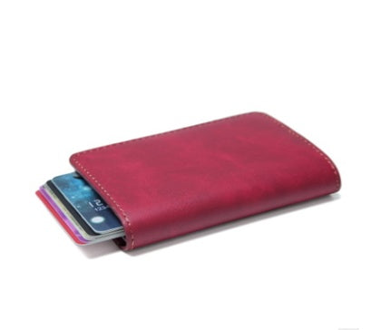 Compact Card Wallet - Classic Leather Wallet with Card Holder Design