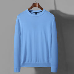 Minimalist Crewneck Knit Pullover Sweater