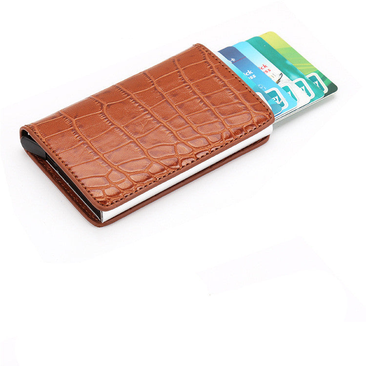 Compact Card Wallet - Classic Leather Wallet with Card Holder Design