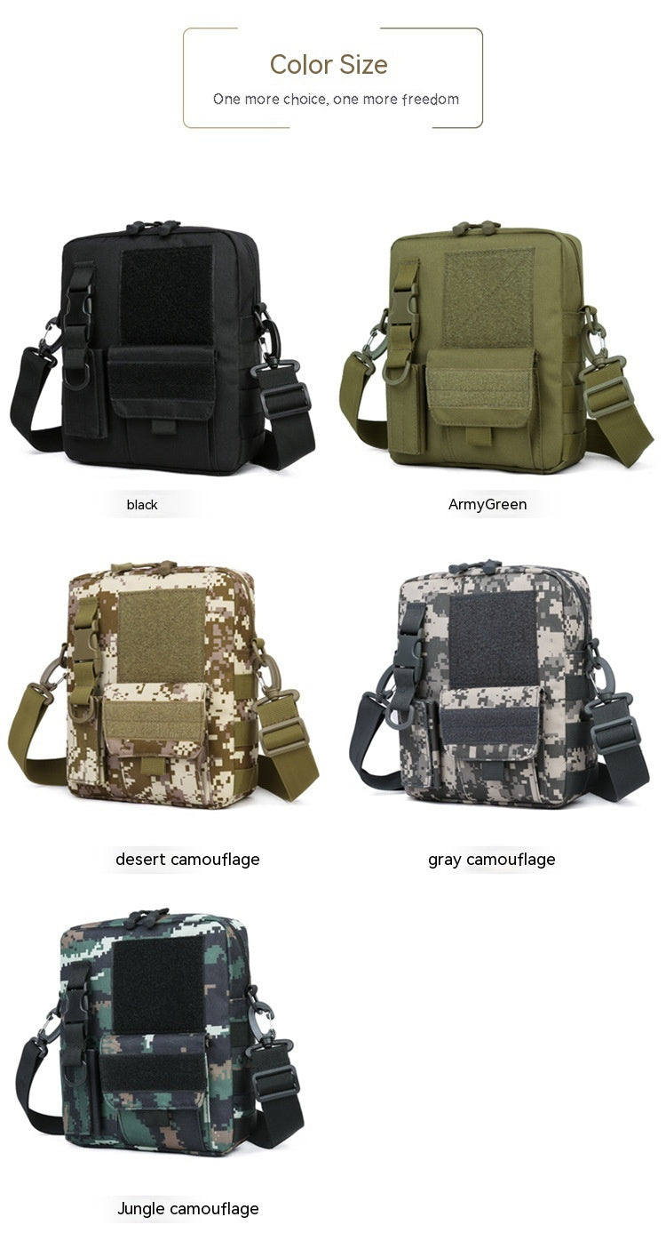 Rugged and Versatile Black Tactical Shoulder Bag