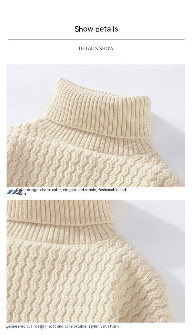 Cozy Oversized Cable Knit Turtleneck Sweater