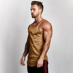 Men's Sleeveless Tank Top - Breathable Fitness Workout Vest