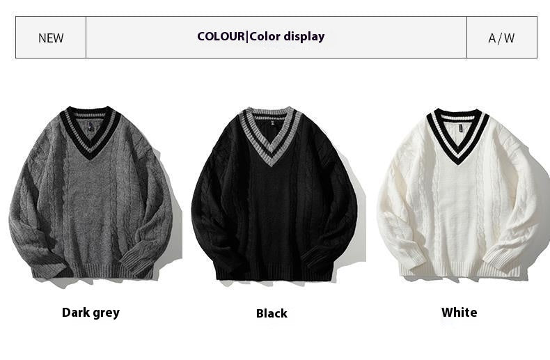 Collegiate Varsity Stripe Knit Sweater