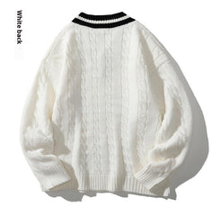 Collegiate Varsity Stripe Knit Sweater