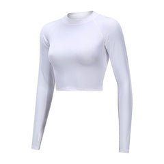 Women's Long Sleeve Crop Top