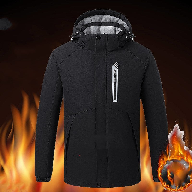 Men's Waterproof Winter Jacket - Stay Dry and Warm