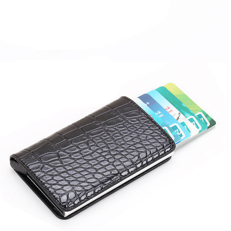 Compact Card Wallet - Classic Leather Wallet with Card Holder Design