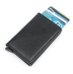 Compact Card Wallet - Classic Leather Wallet with Card Holder Design