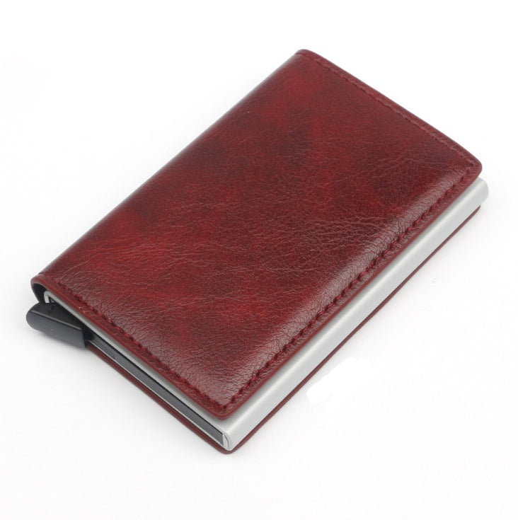 Compact Card Wallet - Classic Leather Wallet with Card Holder Design