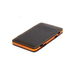 Elegant Bi-Fold Wallets with Colorful Accents