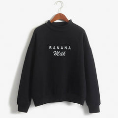 Banana Milk Graphic Crewneck Sweatshirt