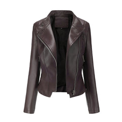 Women's PU Leather Jacket - Stylish & Trendy Fall Fashion