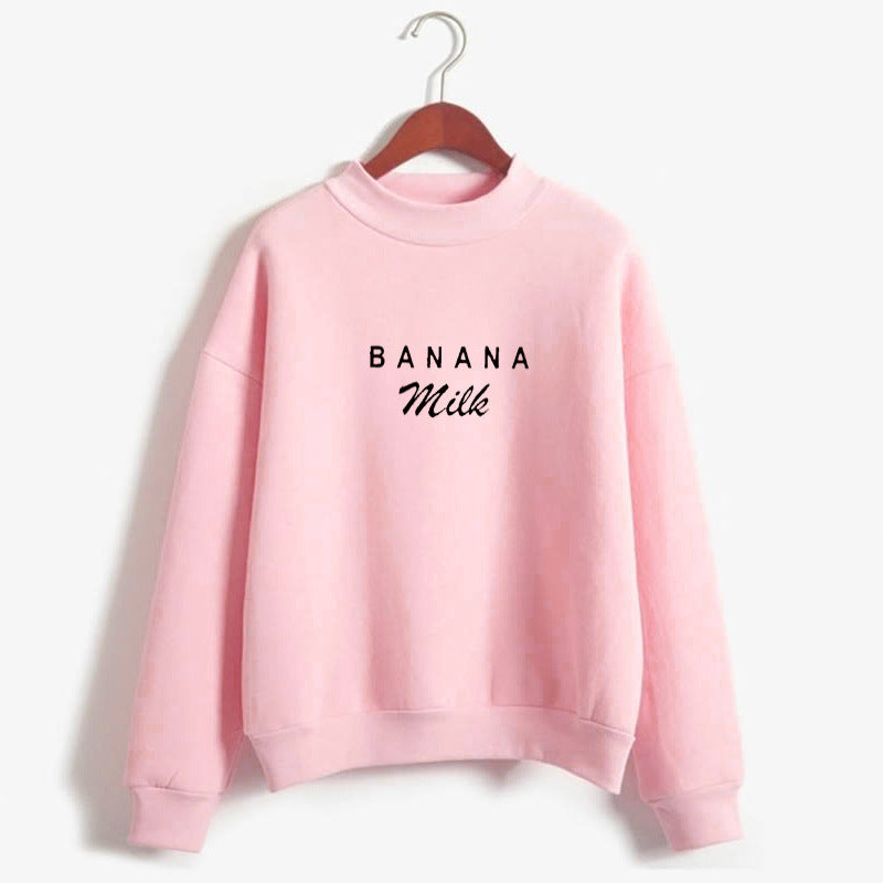 Banana Milk Graphic Crewneck Sweatshirt