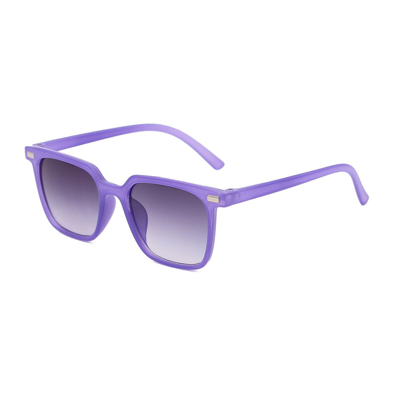 Trendy Lavender Square Sunglasses with Gradient Lenses