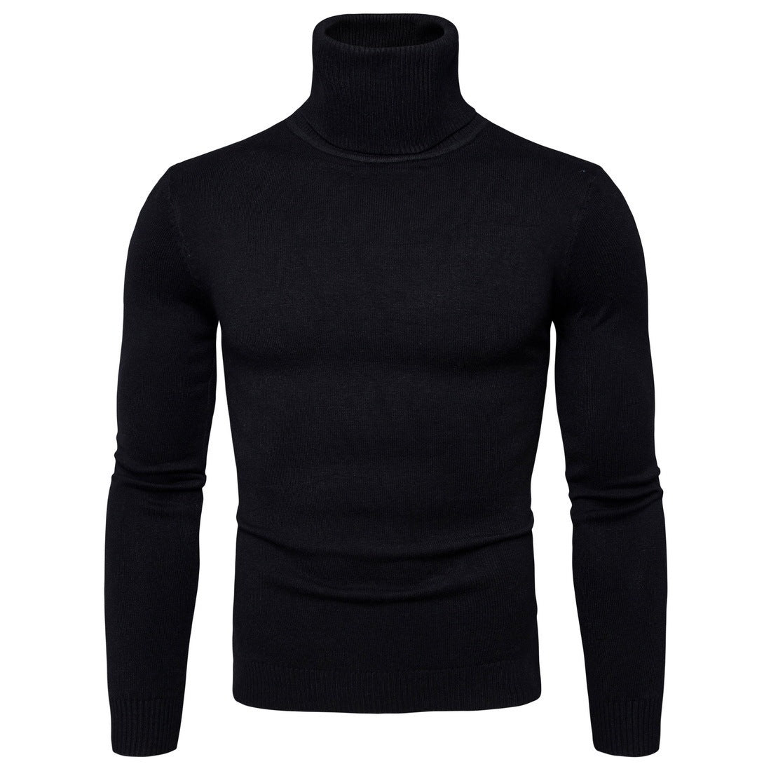 Classic Ribbed Turtleneck Sweater