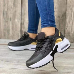 Women's Lightweight Mesh Lace-Up Athletic Sneakers