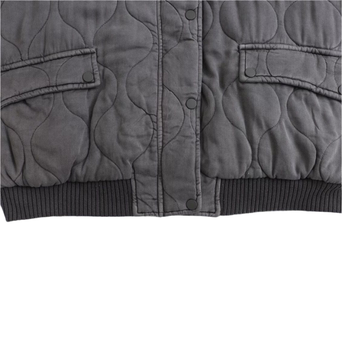 Quilted Bomber Jacket with Relaxed Fit