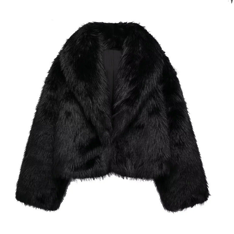 Luxe Black Faux Fur Jacket - Cozy & Chic