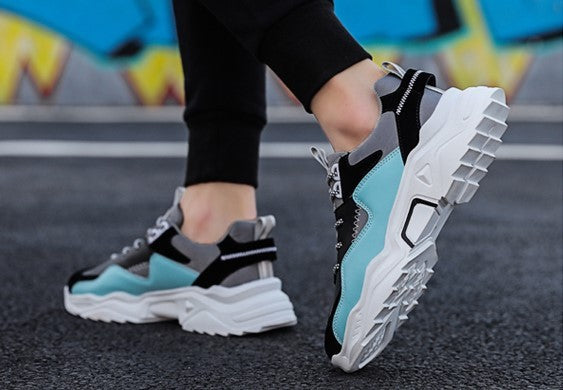 Chunky Contrast Sneakers: Trendy Athletic Style