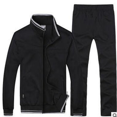 Casual Athletic Tracksuit with Contrast Trim Details