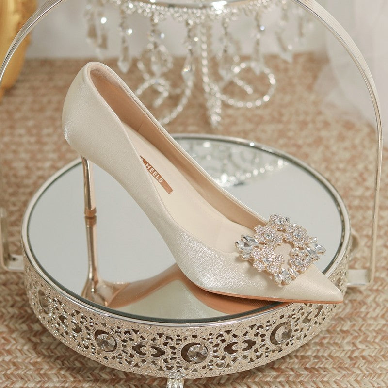 Elegant Embellished Bridal Heels: Glamorous Wedding Footwear