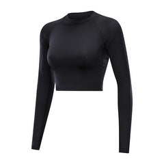 Women's Long Sleeve Crop Top