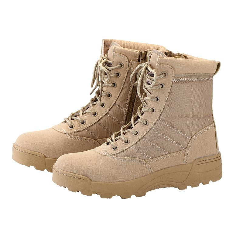 Rugged Tactical Boots with Durable Lug Sole