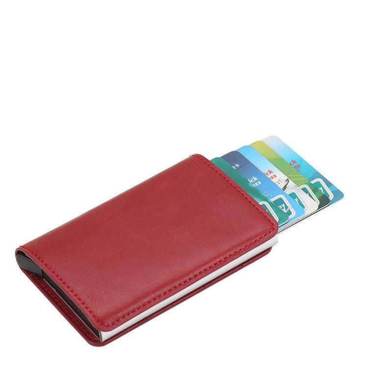 Compact Card Wallet - Classic Leather Wallet with Card Holder Design