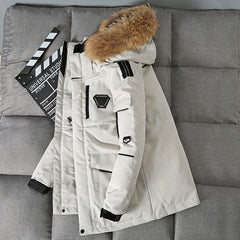 Men's Fur Hood Parka Jacket - Heavy Duty Winter Coat