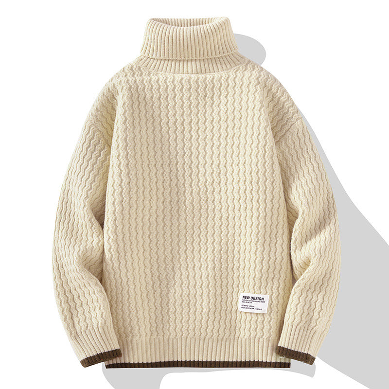 Cozy Oversized Cable Knit Turtleneck Sweater