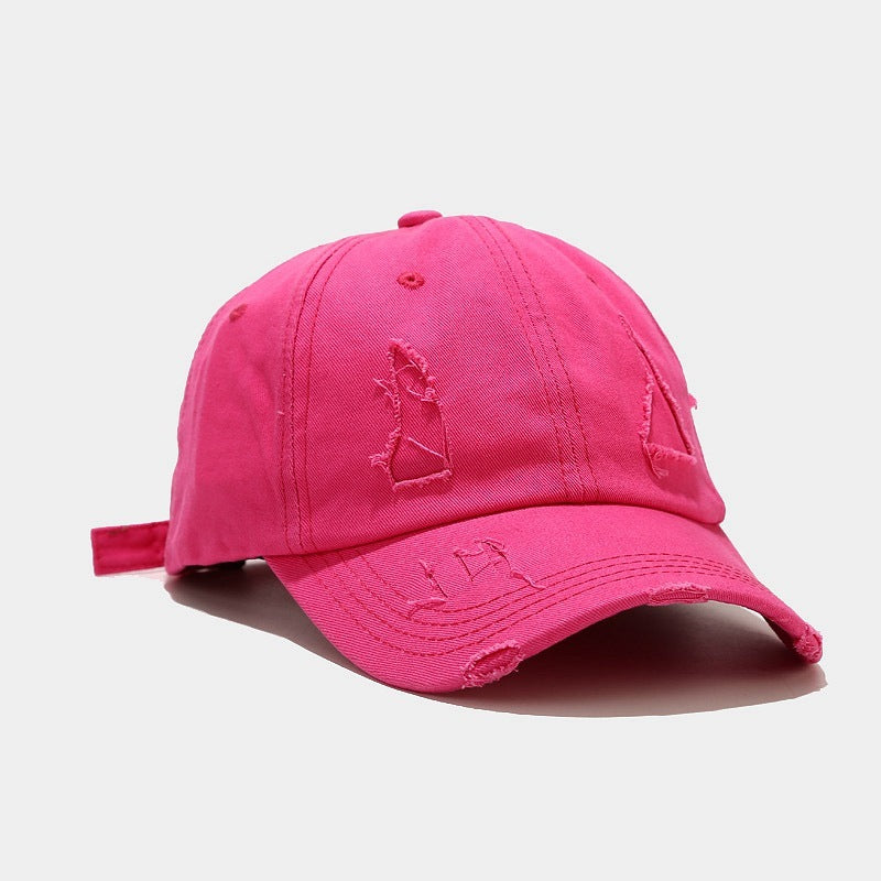 Distressed Baseball Caps - Multicolor