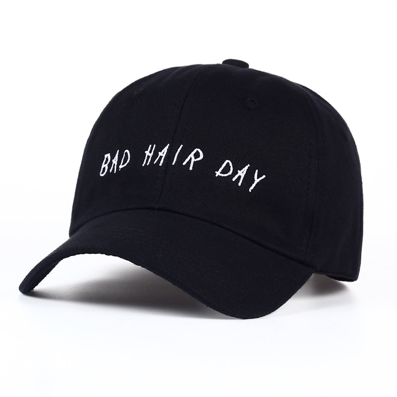 "Bad Hair Day" Embroidered Adjustable Baseball Cap