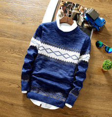 Men's Striped Sweater - Cozy & Stylish Fall Fashion