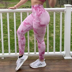 Tie Dye Workout Leggings - Squat-Proof High-Waisted Leggings