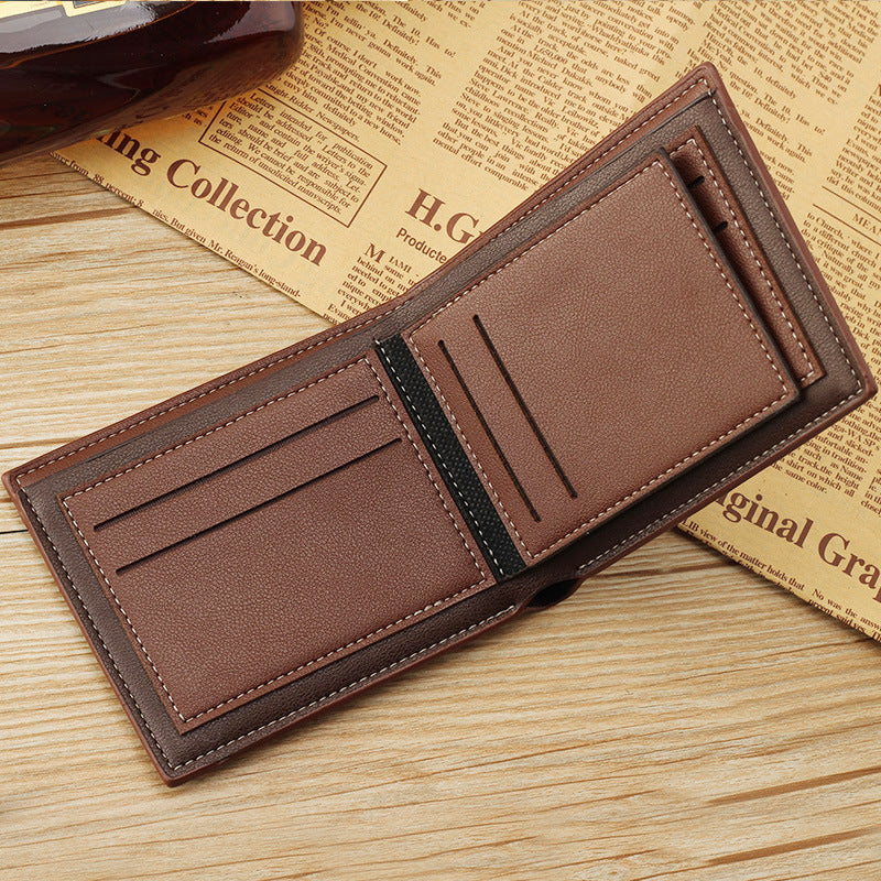 Fuerdanni Wallet - Leather bifold wallet with Striped Pattern