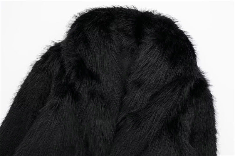 Luxe Black Faux Fur Jacket - Cozy & Chic