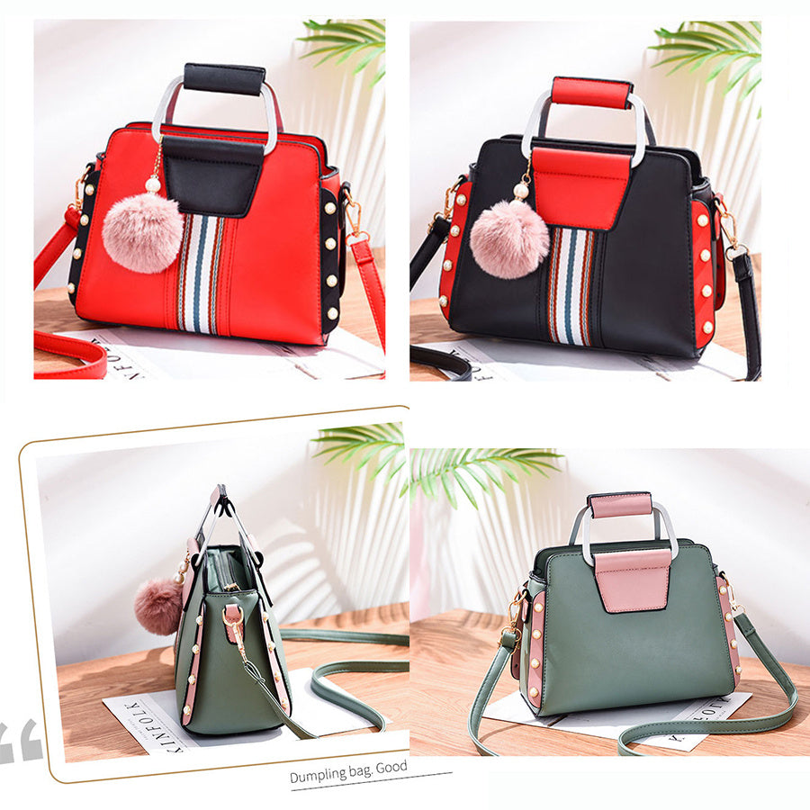 Stylish and Versatile Color-Block Handbag