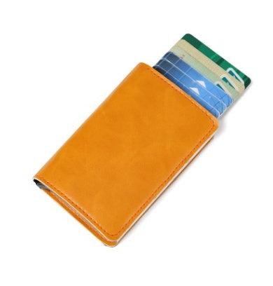 Compact Card Wallet - Classic Leather Wallet with Card Holder Design