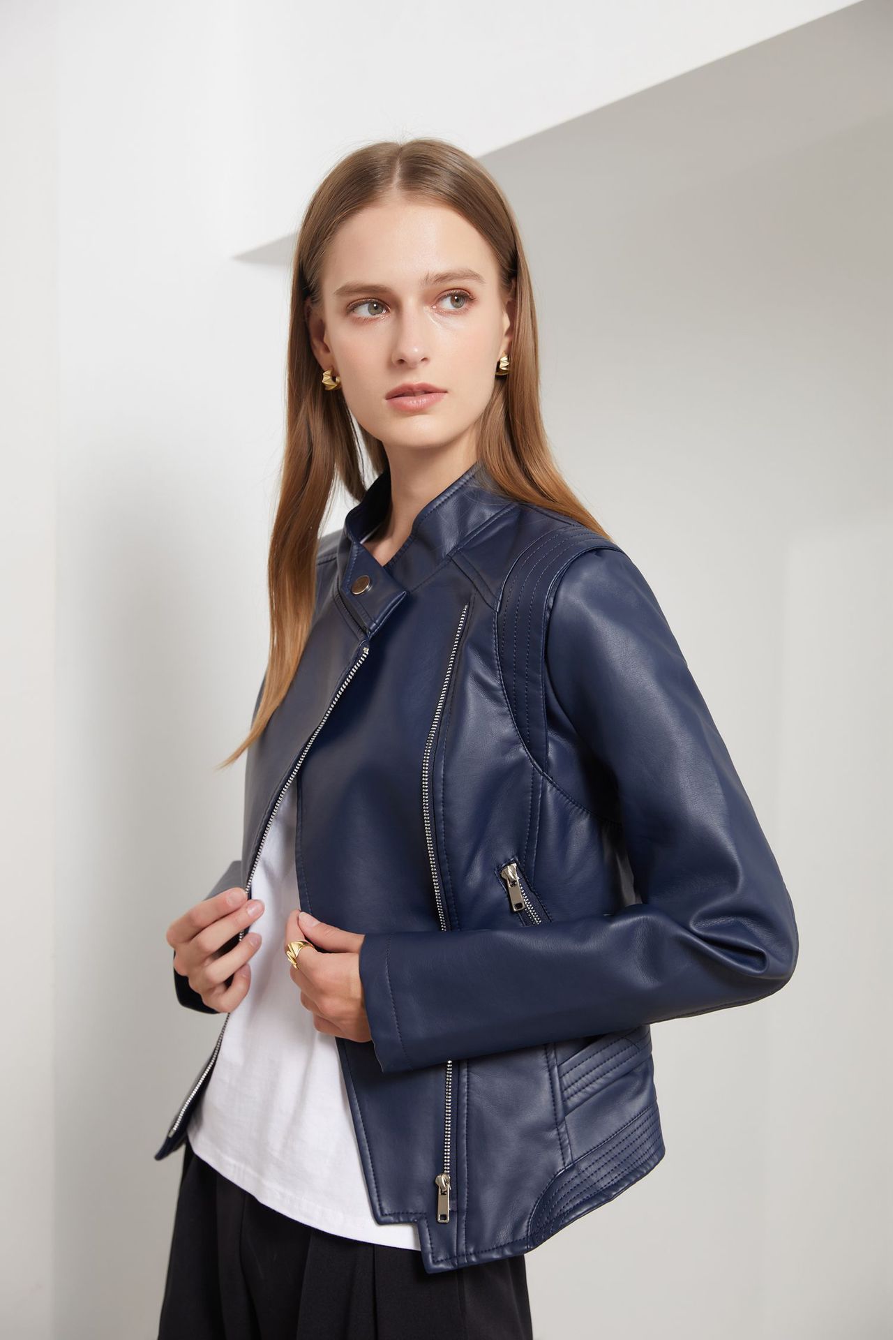 Women's PU Leather Jacket - Stylish & Trendy Fall Fashion